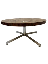 Mid-Century Modern Coffee Table with Tiles by Denisco, 1970s